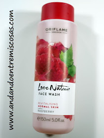 Face wash con frambuesa