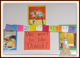 "No David!" Anchor Chart for School Behaviors + Expectations at RainbowsWithinReach