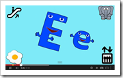  new ABC song showing both upper/lower case letters & things that start with that letter