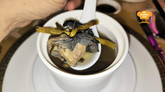 Le Mei Le Meridien Putrajaya CNY 2024 - Double-boiled Silkie Fowl Soup With Dried Scallops, Dendrobium & American Ginseng