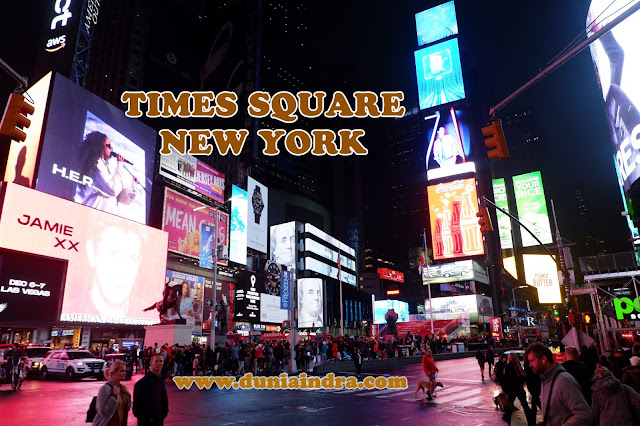 duniaindra, indra pradya jalan jalan ke Times Square New York