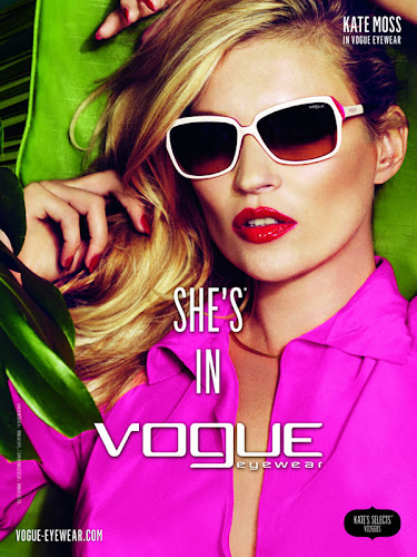 Kate Moss Vogue Eyewear Ad Campaign