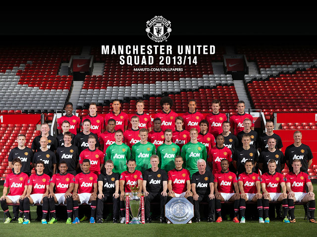 Manchester united 2013/2014 squad wallpaper download