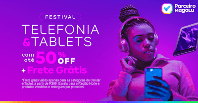 50% off Telefonia e Tablets