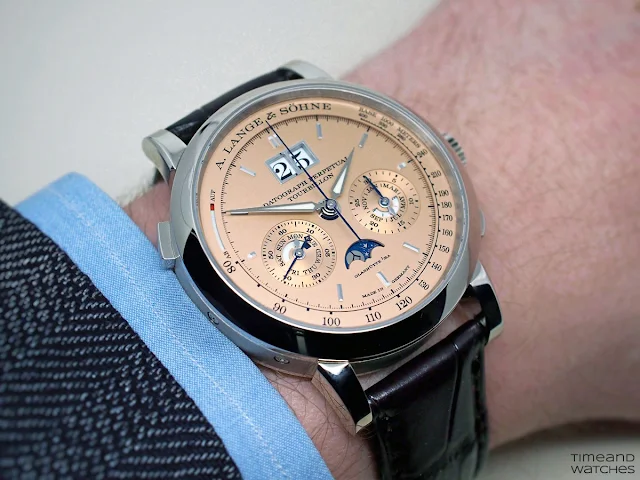 A. Lange & Söhne Datograph Perpetual Tourbillon with pink-gold dial 740.056