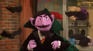 The Count counts his bats. Sesame Street Episode 5015, There’s a New Count in Town, Season 50.