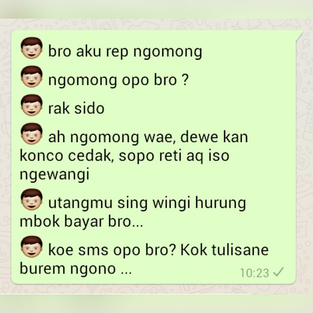  Gambar DP BBM Lucu Bahasa Jawa mas imam raditya