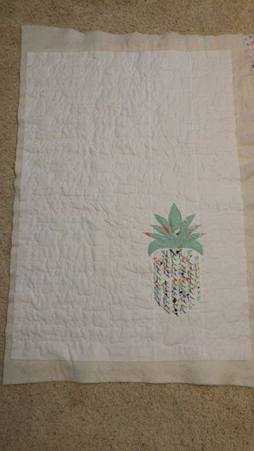 Selvage pineapple fruit of the Spirit quilt