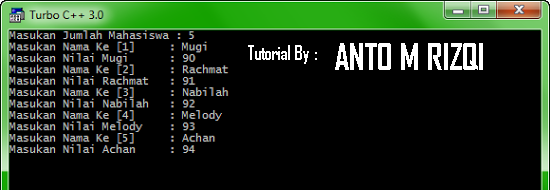 Program Array 2 Dimensi Dalam C++ ~ My Web My Adventure