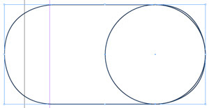 InDesign's out of round corner radius set against a true circle.