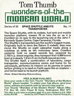 1985 Tom Thumb : Wonders of the Modern World #11 - Space Shuttle and Its Transporter