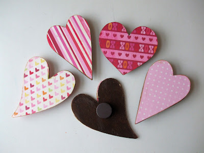 Wooden hearts for crafts