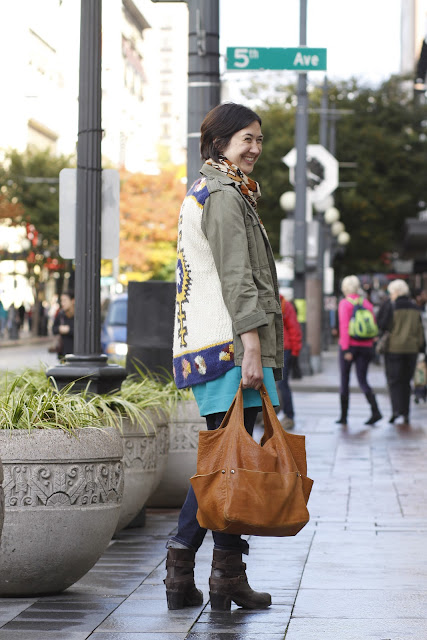 Amy Warzinik Downtown Seattle Street Style Anthropologie Jacket