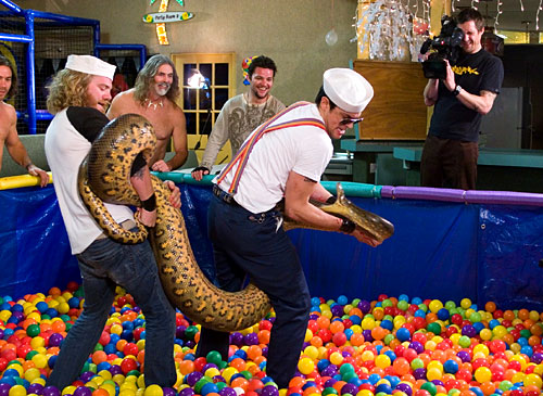 The Jackass team have announced that they filmed too much stunts for the