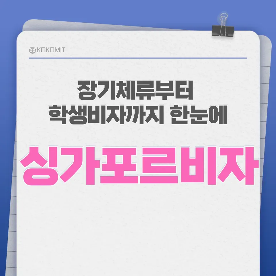 싱가포르-비자-종류