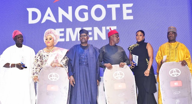 Dangote Cement rewards distributors at Awards night   