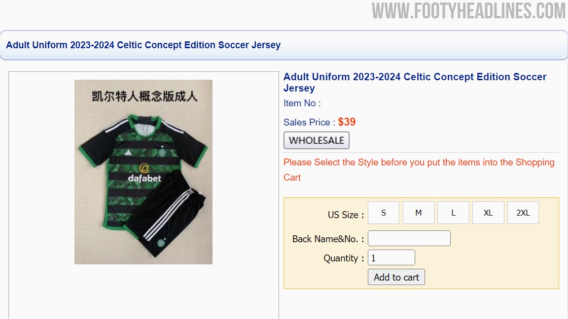 Footy Headlines trail the 23/24 Celtic kit