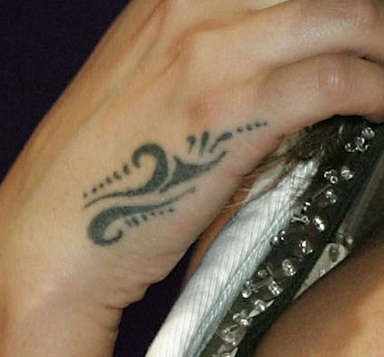 side of hand tattoos. tattoos for hands. cheryl cole