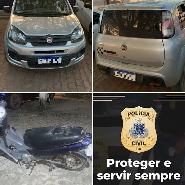 Polícia Civil  de Seabra recupera dois veículos furtados/roubados e prende suspeito em flagrante