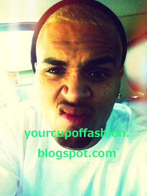 chris brown blonde hair. rown hair or londe.