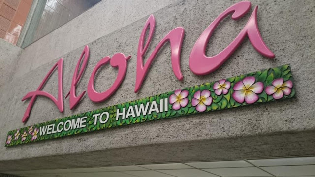 Aloha - Begrüßung am Flughafen Honolulu