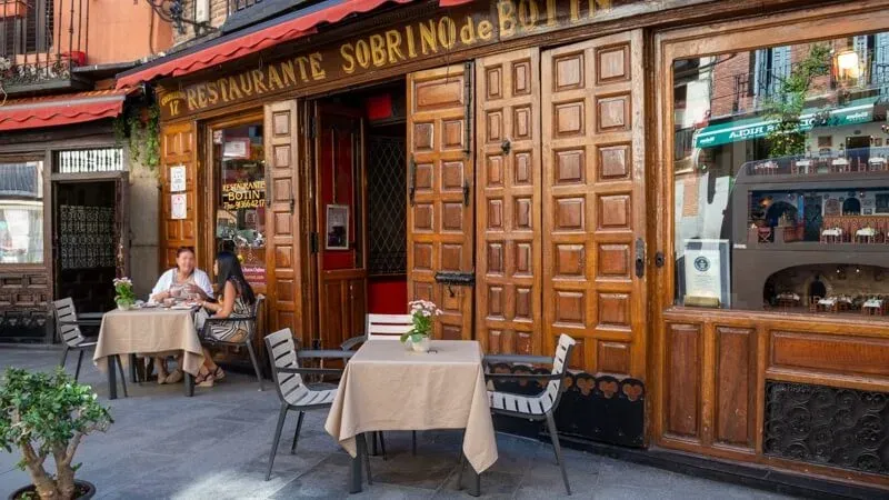 restaurante más antiguo del mundo España, Madrid, viejo casa sobrino botín, carta menú, dirección, fotos, récord Guinness, historia, horario