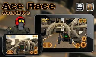 Screenshots of the Ace Race Overdrive for Android tablet, phone.