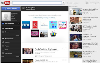 photo of home page of youtube , beautiful wallpaper of youtube homepage.