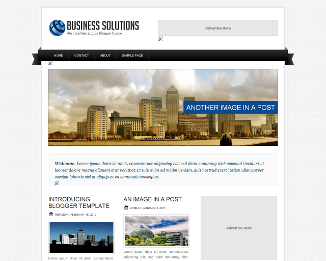 Business Solutions Blogger Template