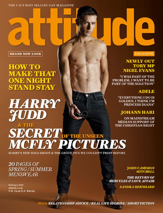 Harry Judd Covers Attitude Magazine They heard my screaming McFly 