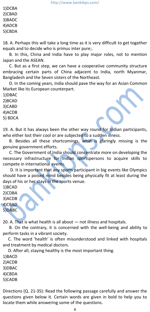 bank exam question papers with solved answers