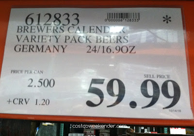Deal for the 2016 Brewer's Advent Calendar Beers at Costco