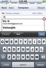 Gmail for mobile updated with Faster address auto-completion and keyboard shortcuts