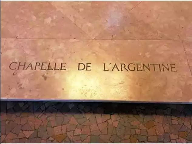 Capilla Argentina en la Basílica de Lisieux