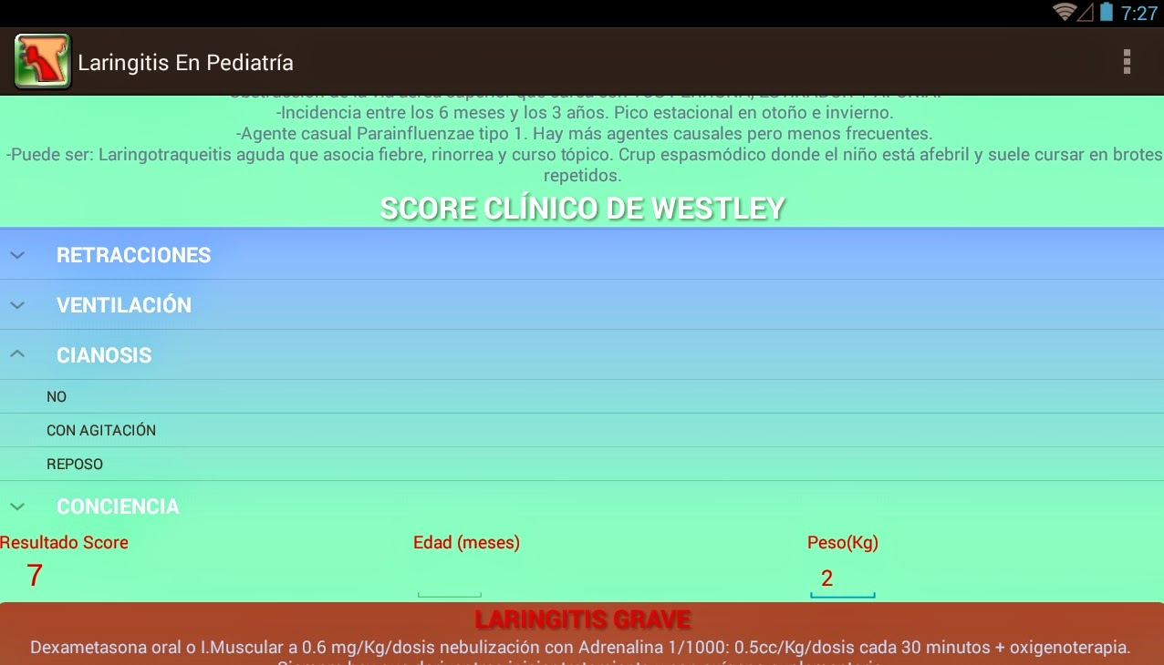 laringitis en pediatría y en tablets