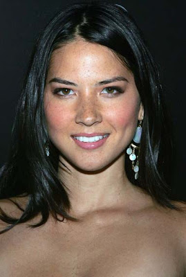 Olivia Munn Gold Chandelier Earrings