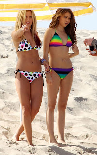 Ashley Tisdale Bikini, Sarah Hyland Bikini