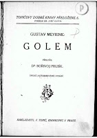 Primera página de Der Golem