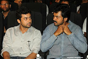 Surya & Karthi at Saguni Audio launch