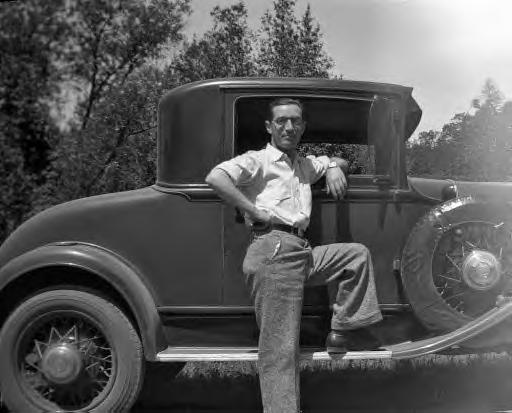 Man and 1930 Chrysler