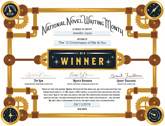 Nanowrimo 2019 Winner Certificate