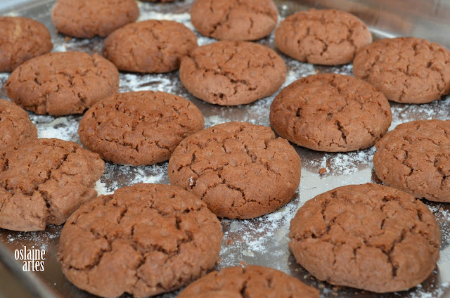 Bolachinhas com Manteiga de Amendoim e chocolate