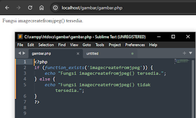 Cara Mengatasi Error "Call to undefined function imagecreatefromjpeg()" pada PHP