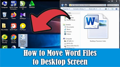 How to Move Word Files to Desktop Screen