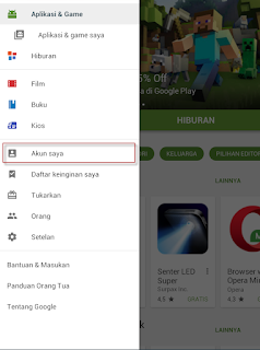 Akun Google Play Store