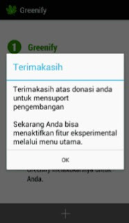 Notif Greenify Donation