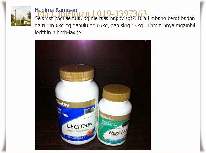 Testimoni Set Kurus Shaklee : Berat badan turun dari 65kg 