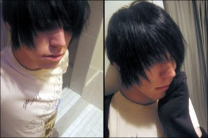 The emo hairstyle varies