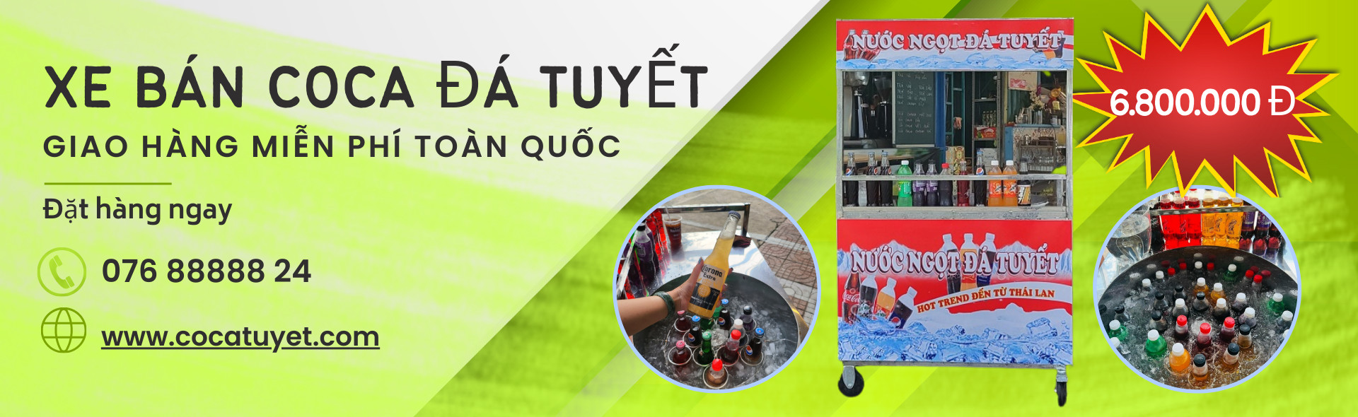 Xe Bán Coca Đá Tuyết - Hottrend đến từ Thái Lan