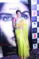 Bollywood Actress Raveena Tandon in Transparent Green Saree at Trailer Launch Of Film Maatr  0039.JPG